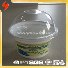 Taza plástica disponible redonda del helado 230ml de los PP del claro de la categoría alimenticia del precio de fábrica